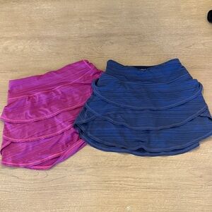 Ideology Vibrant Purple Layered Mini Skirt